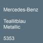 Preview: Mercedes-Benz, Teallitblau Metallic, 5353.